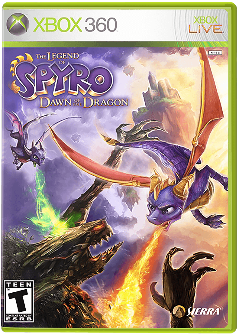 The Legend Of Spyro Dawn Of The Dragon Promotional Copy Not For Resale box art for Xbox 360